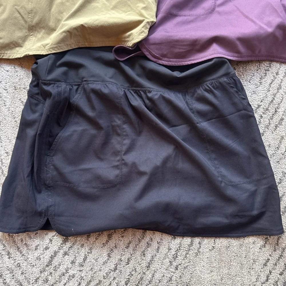 Women's Lot Of 3 Skirts With Pockets Eastern Mountain Sports Zuda Xl/16 Athletic